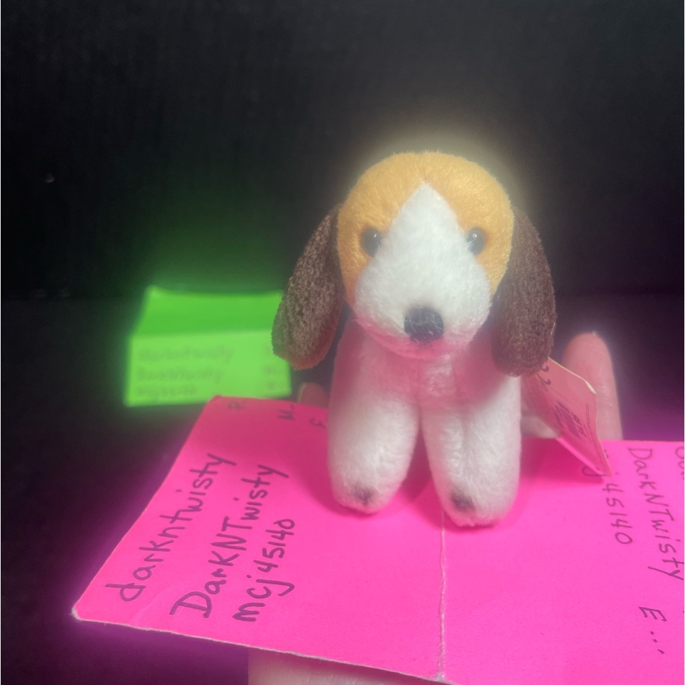 Vintage NWT GUND LITTLEBITS Beagle 3” plush